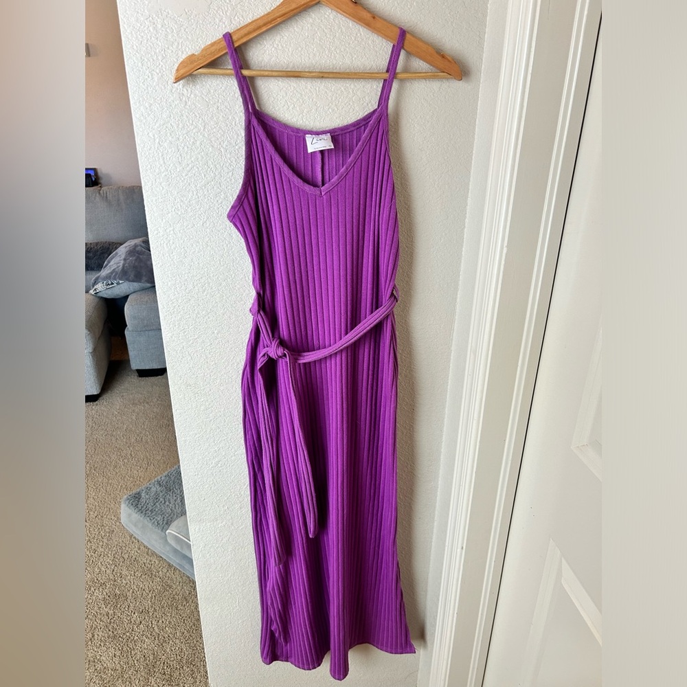 Purple Midi Dress